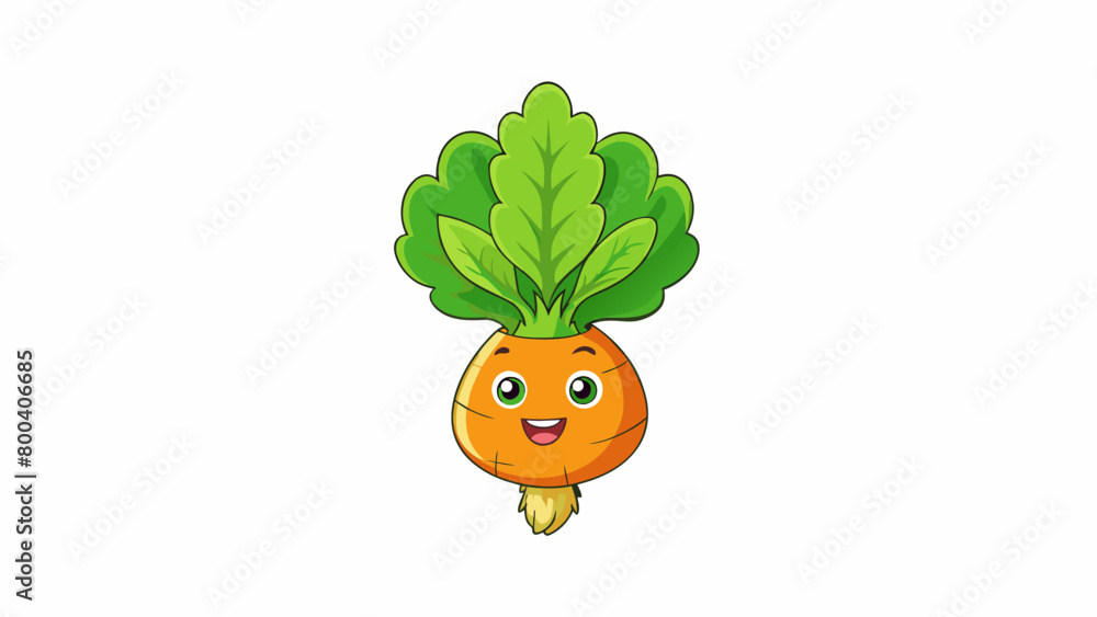 Poster a vibrant hearty vegetable with a sy fibrous stem and a canopy of delicate jadecolored s that resemb