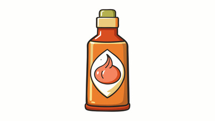 A versatile sauce with a smooth texture and a subtle garlic undertone commonly used as a dressing for salads or a spread for sandwiches.  on white. Cartoon Vector.