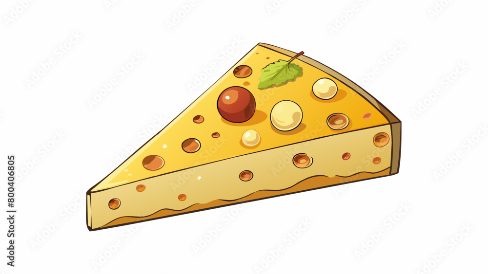 Poster a wedge of crumbly cheese with a rugged exterior and a light golden color. its flavor is nutty and s
