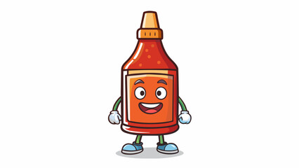 An aromatic condiment with a cooling effect and a slight hint of e traditionally used in Mediterranean cuisine.  on white background . Cartoon Vector.
