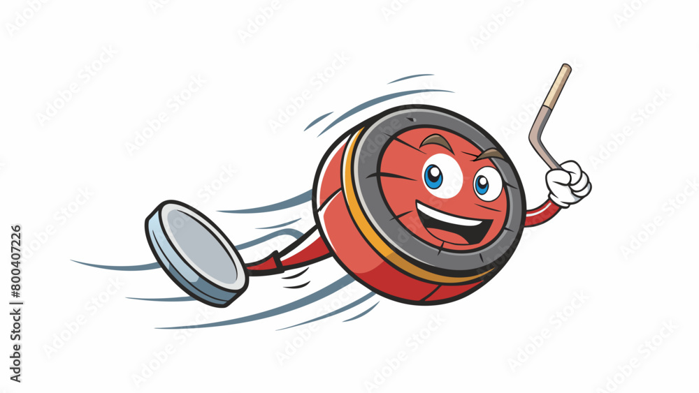 Poster as soon as the sharp blade of the players stick hits the ice the puck speeds off in a blur. the flat