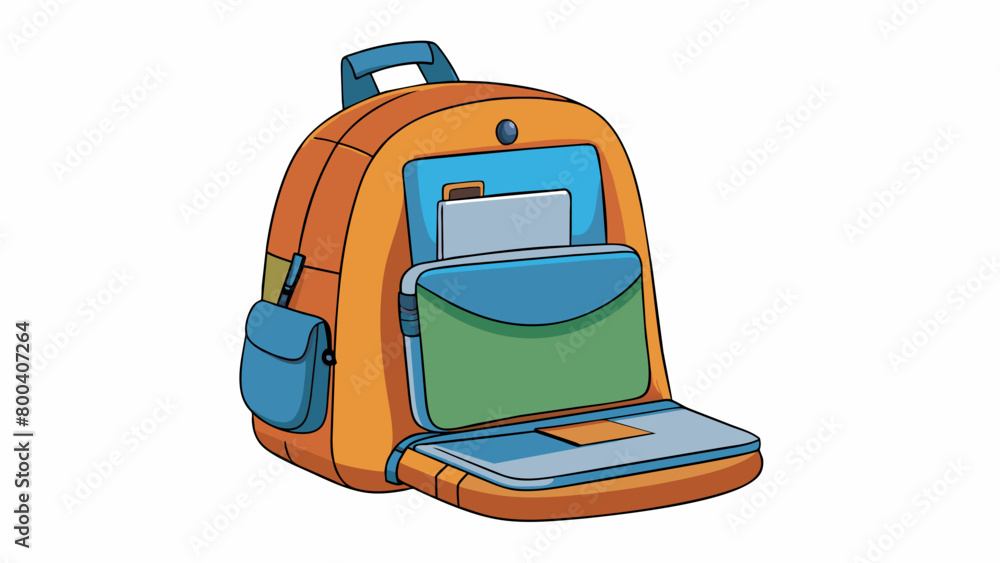Poster backpack with builtin laptop sleeve this backpack is made of sy canvas material and has a padded lap