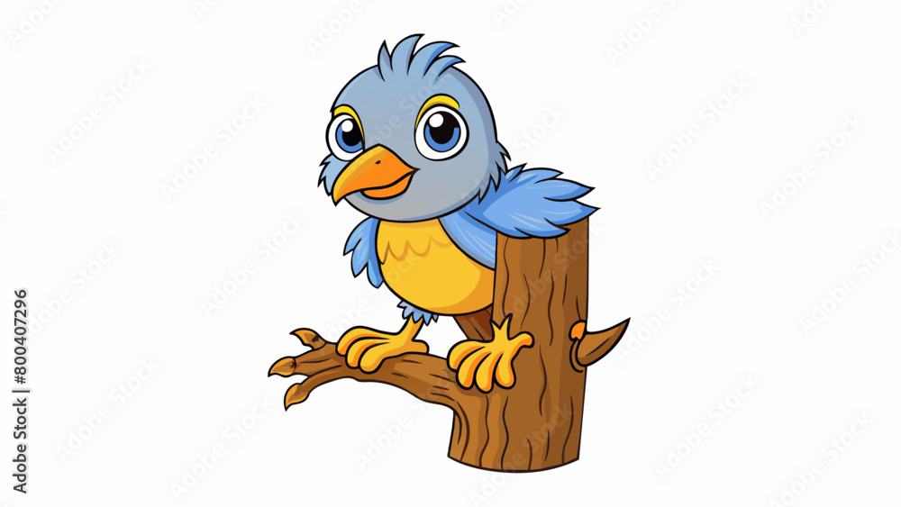 Poster birdies tiny feet are perfect for perching on branches and its sharp claws help it grip onto tree ba