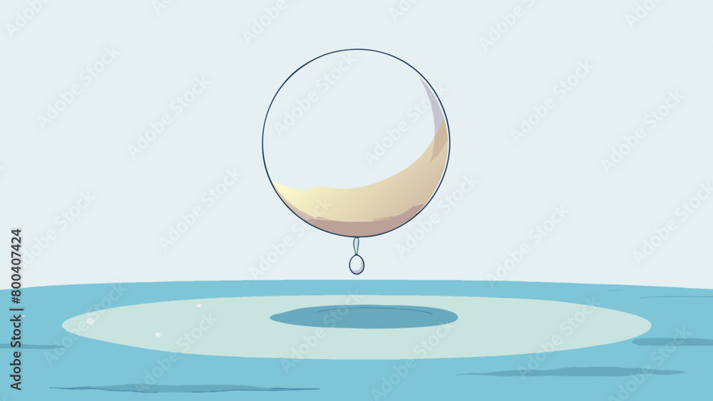 Aufkleber from the balcony of a beachfront cottage a large creamy white ball hangs low over the ocean its refl
