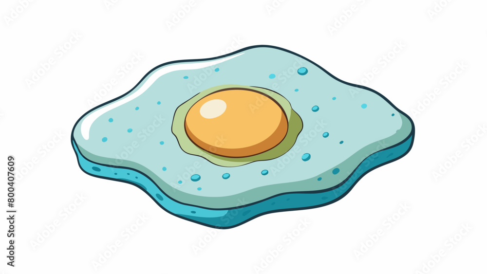 Poster Irregularshaped object with a speckled rough surface. The color of its shell hints at the type of bird that laid it ranging from pale blue to hues of. Cartoon Vector.