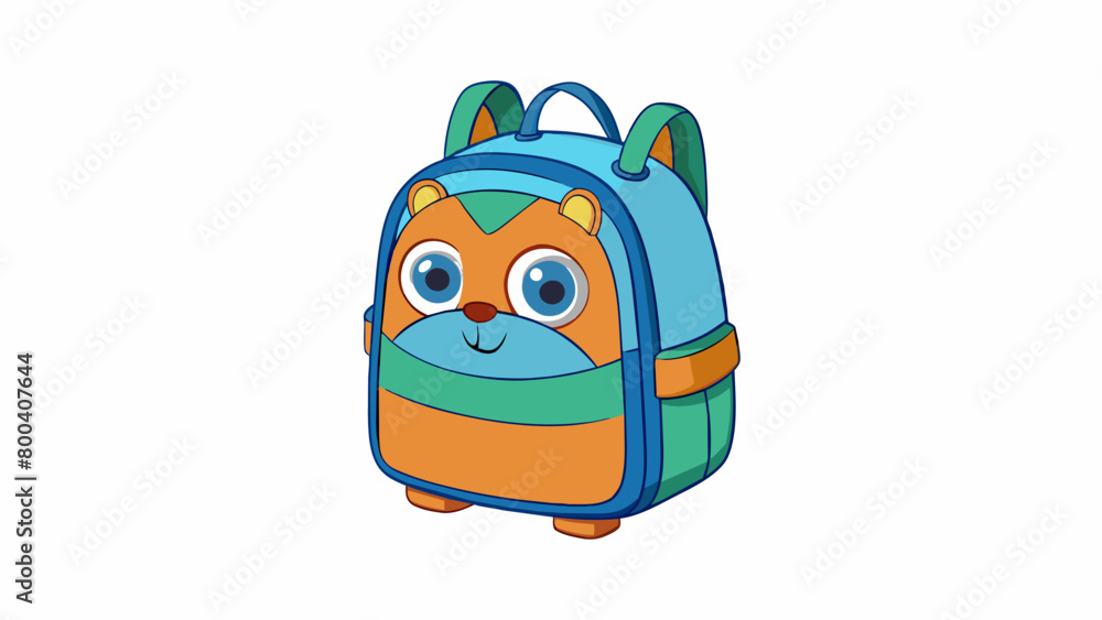 Poster kids backpack with fun animal design this backpack is made of durable polyester material and has a e