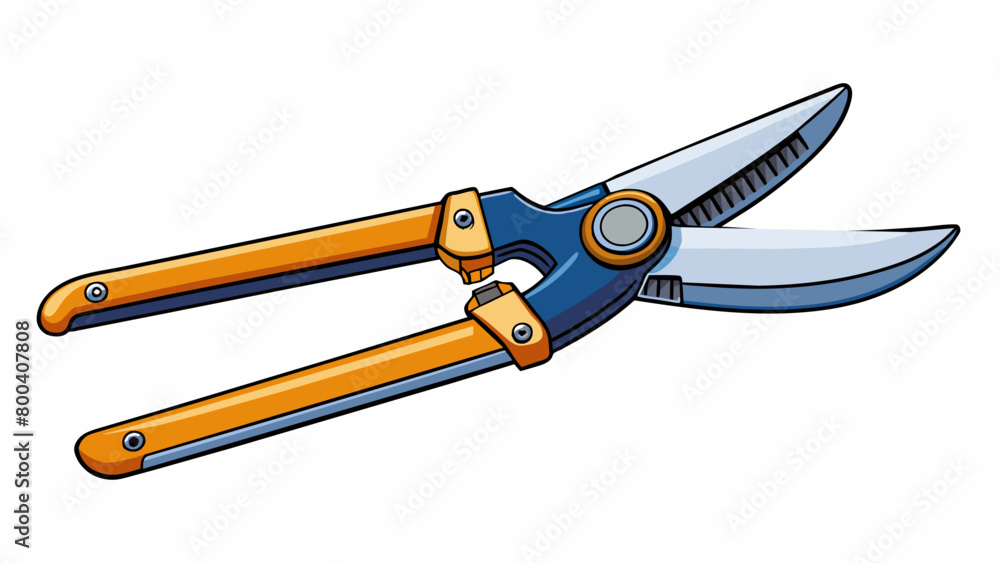 Poster Pruning Shears These are scissorslike tools with sharp blades that are used for t and pruning plants. They have a safety lock to keep them closed when. Cartoon Vector.