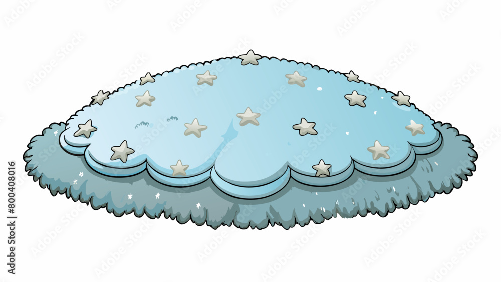 Aufkleber the carpet had a thick fluffy texture like a cloud and was a soft pale shade of blue. its borders we