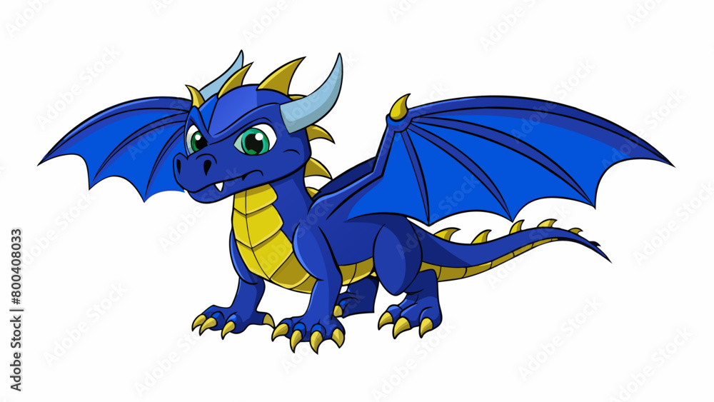 Poster the dragons body was a deep midnight blue blending into the night sky as it soared through the air. 