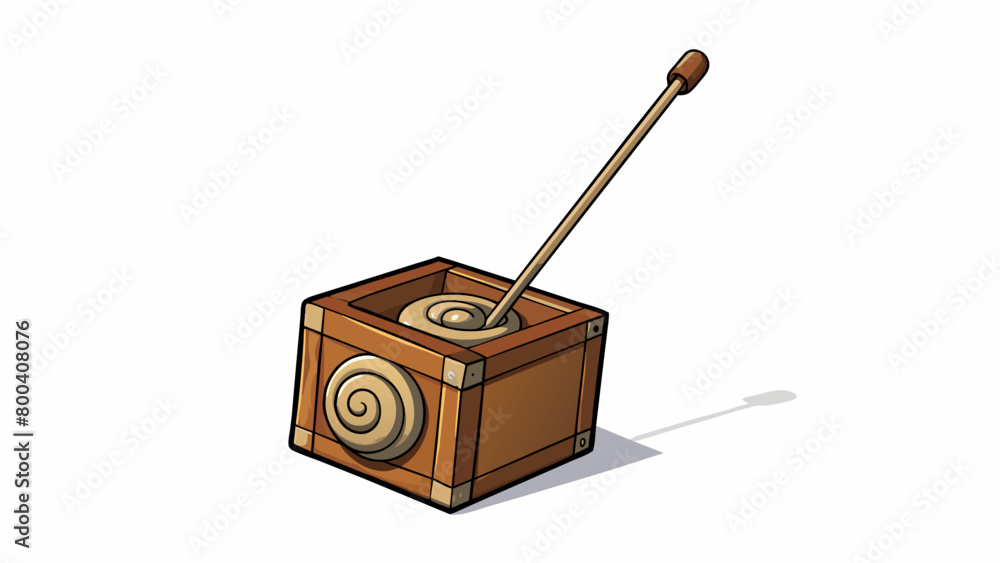 Poster the first musical instrument is a small wooden box with a long metal rod attached to one side. you c