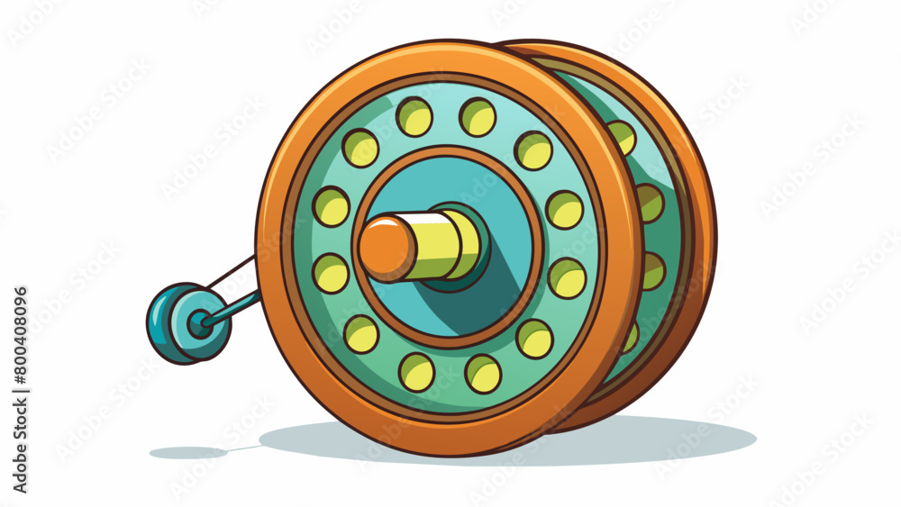 Poster the fly reel glimmers in the early morning light as it is patiently waiting to be engaged. its smoot