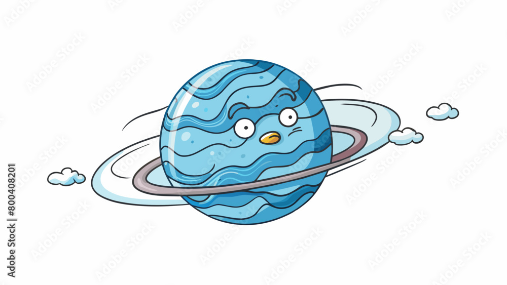 Poster the planets chilly atmosphere composed mainly of hydrogen and helium is constantly whipped by strong