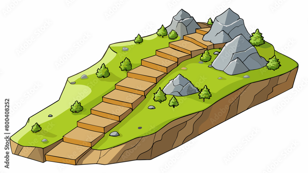 Poster the rough terrain of the hiking trail was filled with steep inclines and rocky terrain making it cha