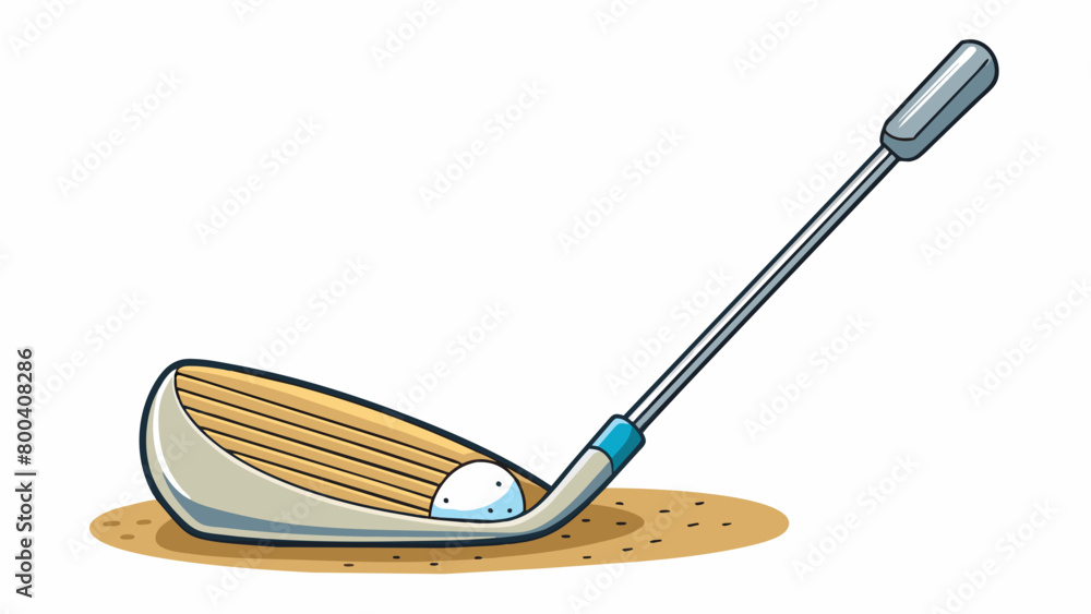 Poster the sand wedge is a versatile tool for golfers featuring a thick flanged sole and a steep angle of a
