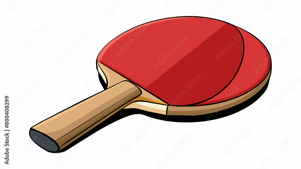 Poster the striking surface of a table tennis racket is divided into two distinct colors with one side bein