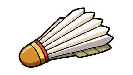 The shuttle is an essential element in the game of badminton with its unique characteristics allowing for an exhilarating and fastpaced match. Its. Cartoon Vector.