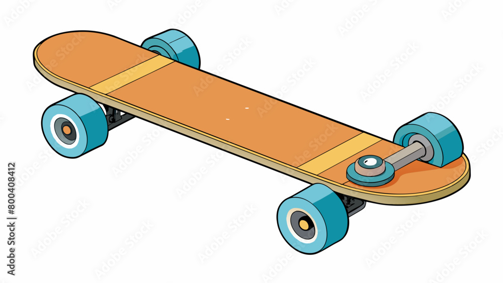 Poster The wheels of a skateboard are small and made of hard durable material such as polyurethane. They range in size from 5060mm in diameter and have. Cartoon Vector.