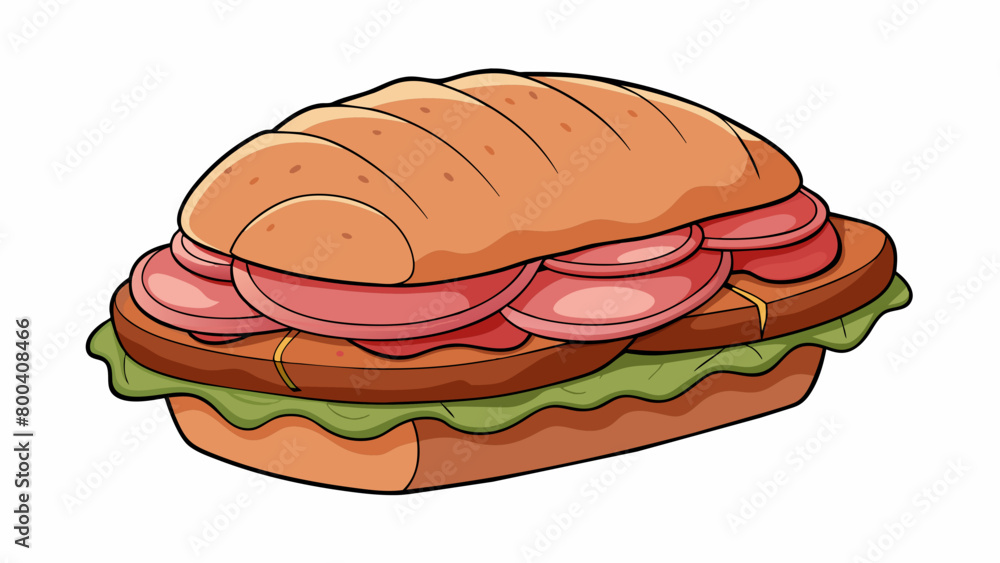 Poster thinly sliced roast beef piled high on a soft hoagie roll. the meat is juicy and tender with a hint 
