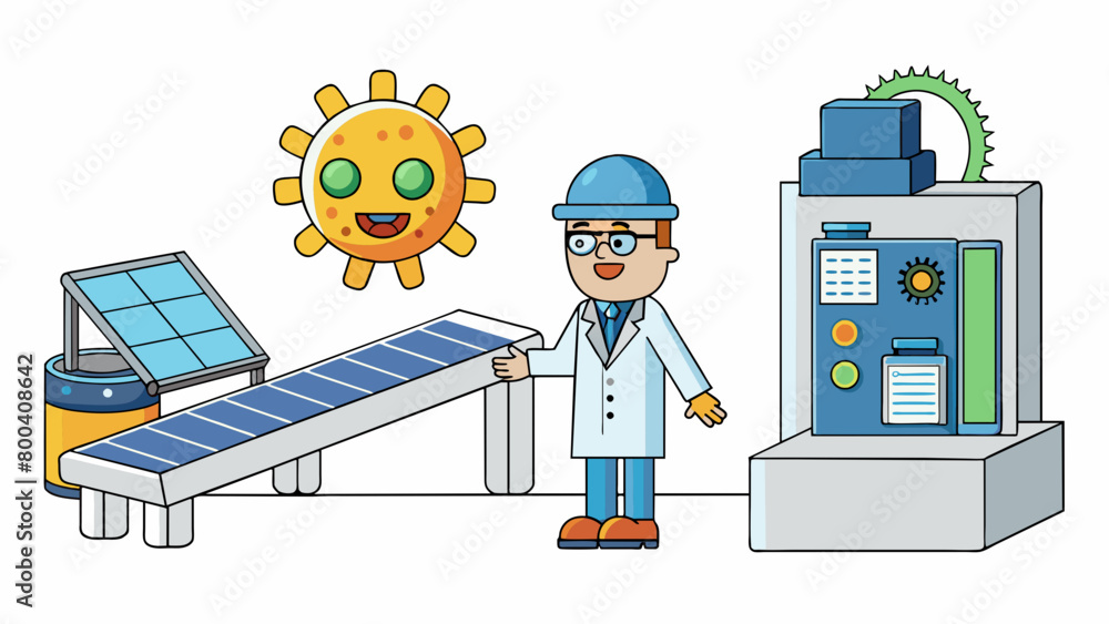 Poster venturing out of the lab the nanotechnologist visits a manufacturing facility where they oversee the