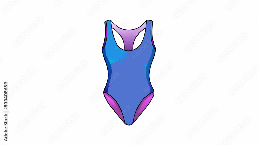 Poster with a bold purple and blue ombre design this leotard is sure to stand out on the competition floor.