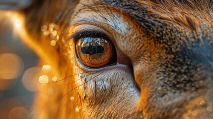 Majestic Buck's Eye in Forest Environment, generative ai