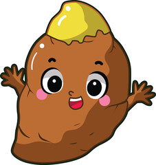 Easy vegetables drawing. Cute veggie herbs vector icon. Funny cartoon vegetable elements. Family fruit and veggie.
