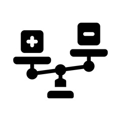 balance glyph icon