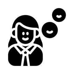 wellbeing glyph icon
