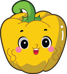 Easy vegetables drawing. Cute veggie herbs vector icon. Funny cartoon vegetable elements. Family fruit and veggie.