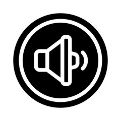 low volume glyph icon