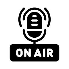 on air glyph icon