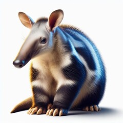 Aardvark on white