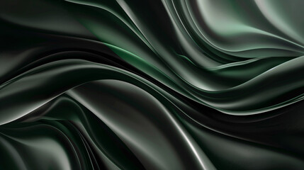 Fundo de tela ondulado nas cores cinza e verde - Papel de parede
