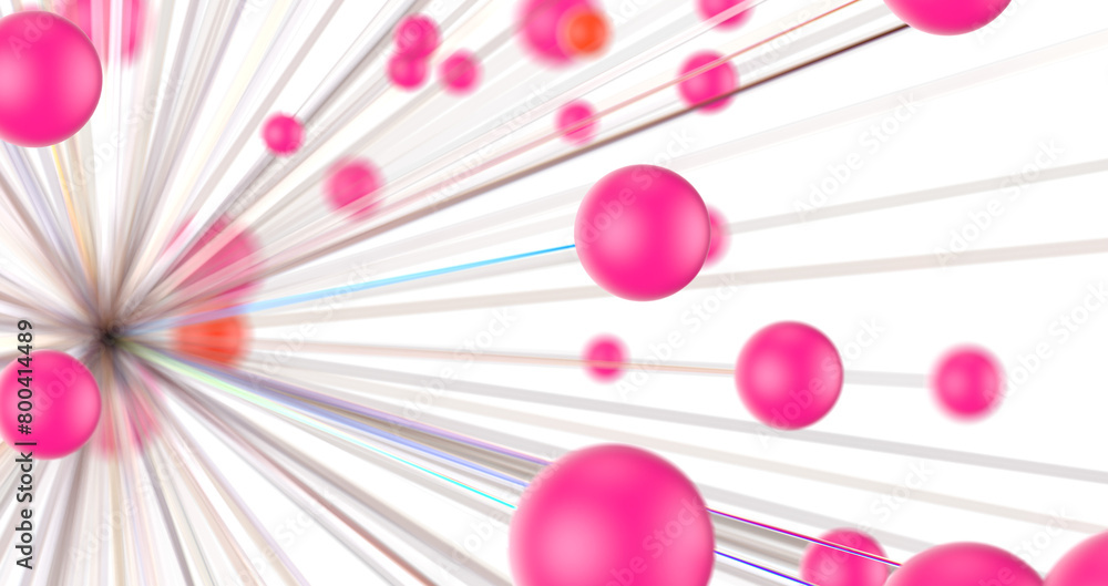 Poster falling cyber particles. big data stream. 3d