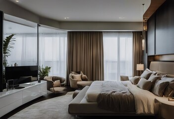 Obraz premium bedroom design modern