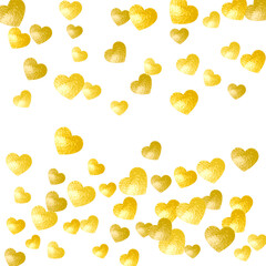 Valentine Day Pattern. Ornament Poster For Mom. Fashion Frame. Gold Retro Illustration. Special Design For Girl. Yellow Wedding Concept. Golden Valentine Day Pattern.