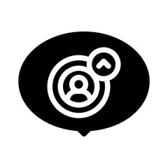 communication glyph icon