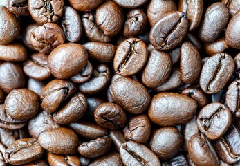 roasted coffee beans, can be used as a background