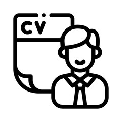 resume line icon