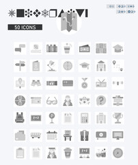 University icons vector image