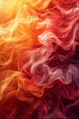 A vibrant background with bold red and orange waves clashing against each other, symbolizing conflict and the need for resolution,