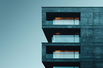 Obraz premium A minimalist gradient from slate gray to pure black, perfect for a modern architecture firmâ€™s website,