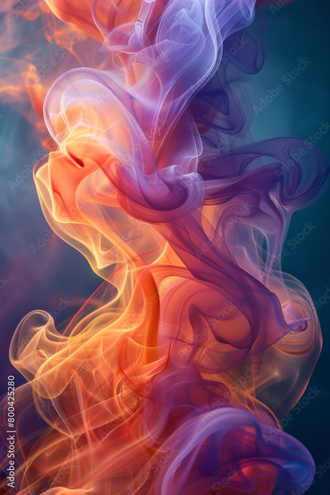 Aufkleber An abstract design with swirling color streaks that appear to propel forward, embodying the rush of innovation,