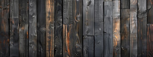 Close-up of textured wooden planks with warm tones and natural patterns.