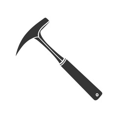 Geology Hammer Icon Silhouette Illustration. Tools Vector Graphic Pictogram Symbol Clip Art. Doodle Sketch Black Sign.