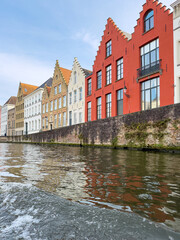 Belgium historic building view famous place to tourism, Bruges, Belgium historic canals at daytime