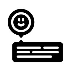 chat glyph icon