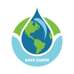 Adobe IllustEvery Drop Counts Save Water Save Earth | Save Lives Water Conservation Logo | Conserve Today Thrive Tomorrowrator Artwork