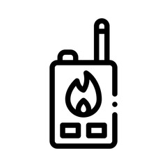 Obraz premium walkie talkie line icon