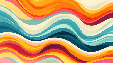 horizontal background with colorful